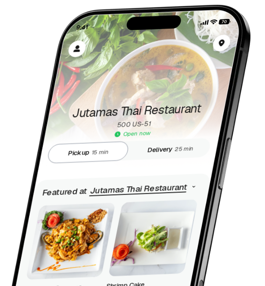 Jutamas Thai Restaurant app preview